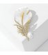 XSB109 - White Feather Saree Brooch
